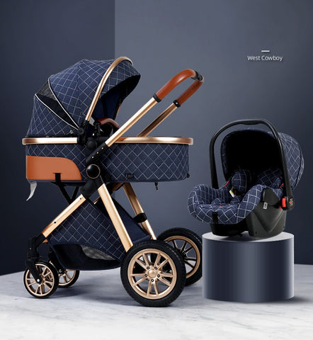 2023 New Baby 3 in 1 High Landscape Stroller