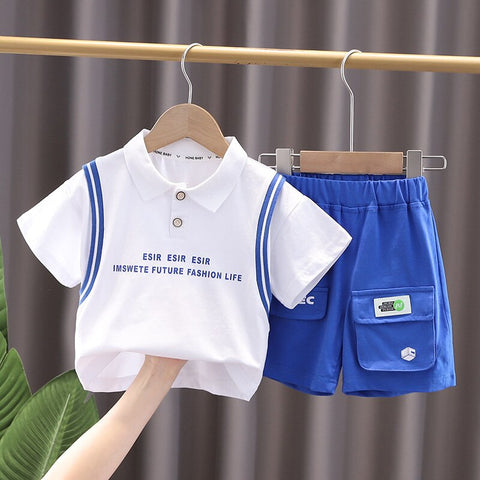 Baby Cotton T Shirt Shorts 2Pcs/sets