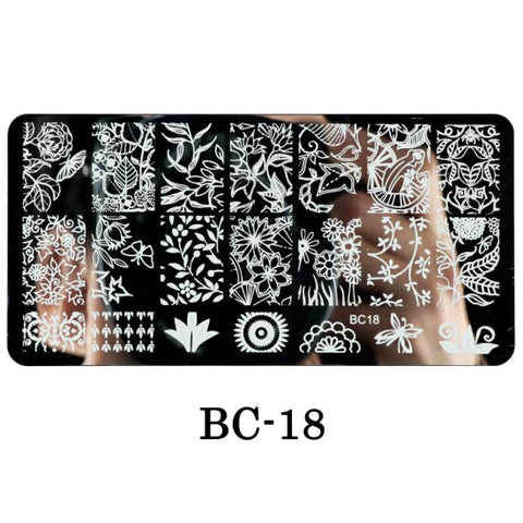 New Lace Flowers Nail Stamping Plates