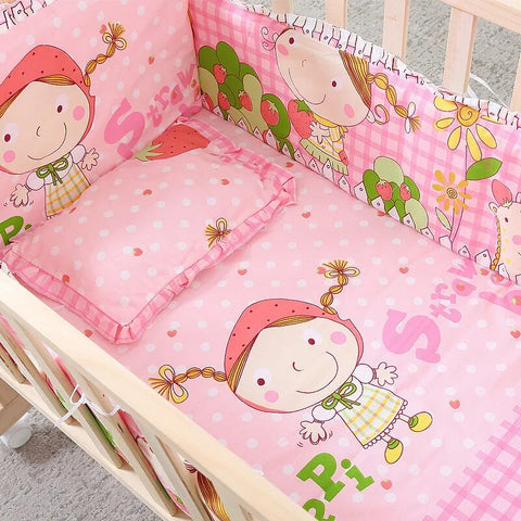 5pcs Baby Bedding Set Newborn Pure Cotton