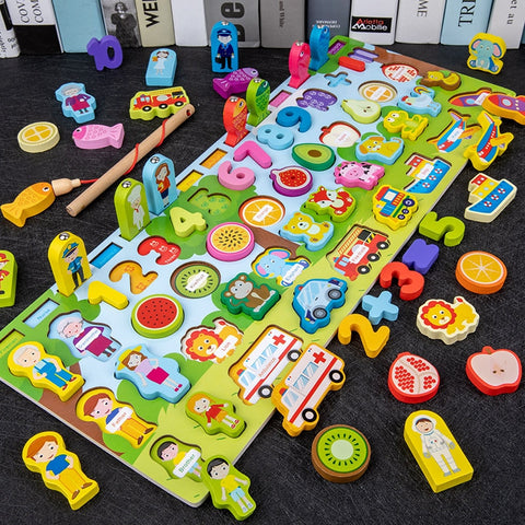 Kids Montessori Educational Wooden Math Toys