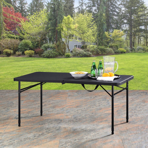 New 4 Foot Fold-In-Half Adjustable Table