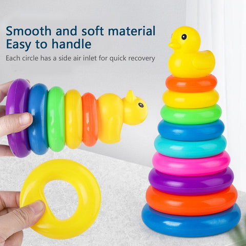 Rainbow Stacking Ring Tower