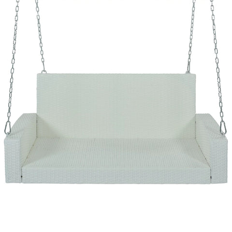 Outdoor Porch Swings - Hanging Patio Bench with Chains and Pillow