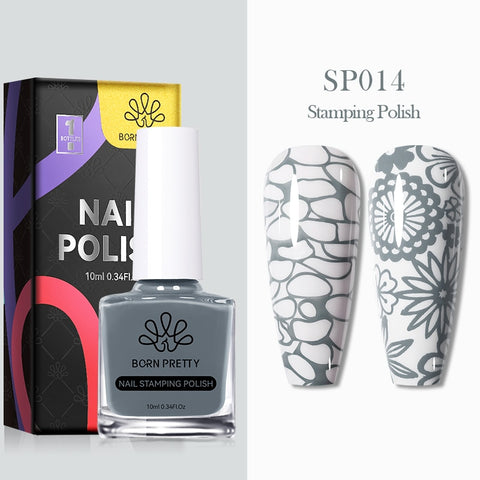 10ml 25 Colors Nail Stamping Polish