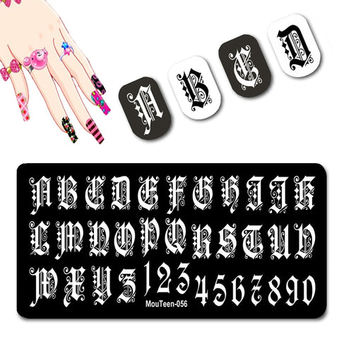 2022 New Pattern Nail Stamping Plates Graffiti Art