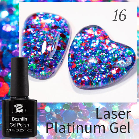 New Chameleon Flake Gel Nail Polish