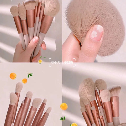 13Pcs Set Soft Fluffy Makeup Brushes