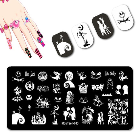 2022 New Pattern Nail Stamping Plates Graffiti Art