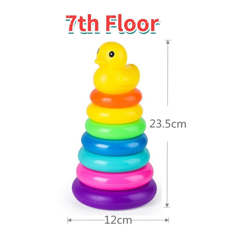 Rainbow Stacking Ring Tower
