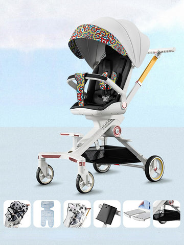 Baby Can Sit Lie Two-way Folding Stroller