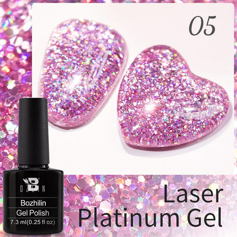 New Chameleon Flake Gel Nail Polish