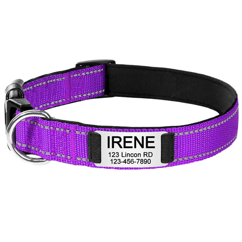 New Adjustable Reflective Nylon Dog Collars