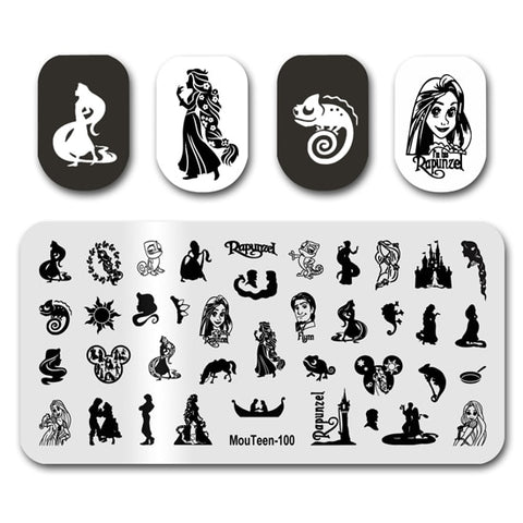 New Nail Plates Stamp King Manicure Set