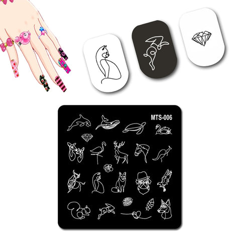 2022 New Pattern Nail Stamping Plates Graffiti Art