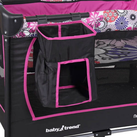 Removable Full-size Bassinet Removable Diaper Stacker with 3 Plush Toys