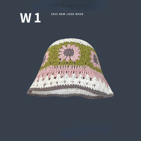 2023 Flower Crochet Bucket Hat