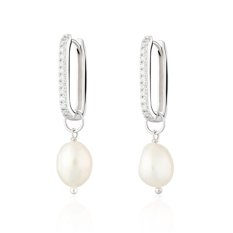 925 Sterling Silver Pearls Earrings