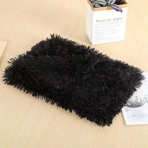 Dog Fluffy Fur Blanket Sleeping Mat