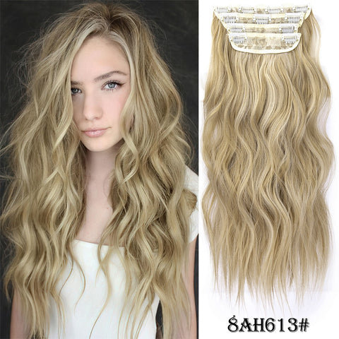 4Pcs/Set 20Inch Synthetic Hair Clip