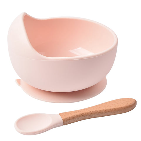 Baby Silicone Feeding Bowl With Spoon