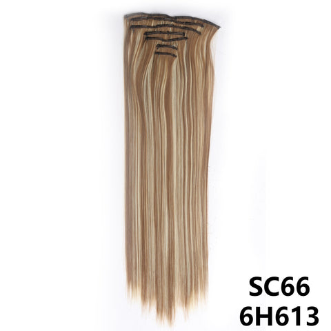 New Long Straight Natural 16 Clip