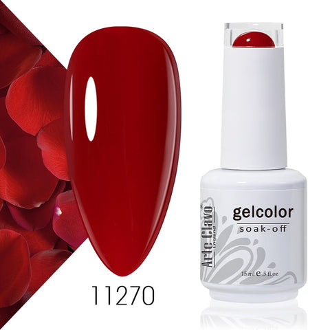 15ml Rose Red Color Series Gel Nail Polish