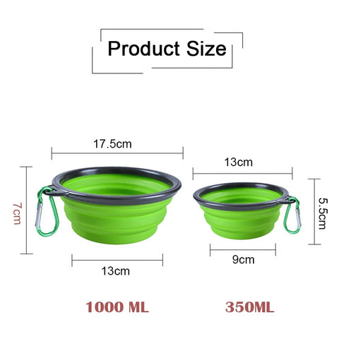 Dog Silicone Foldable Bowl