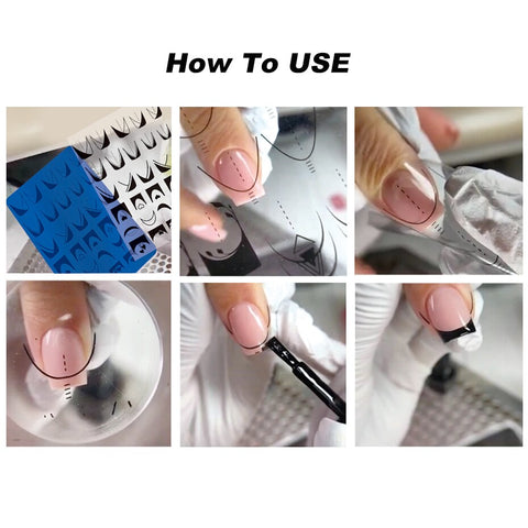 New Nail Charm Mold Stencil Tools