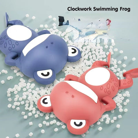 Baby Cute Frogs Clockwork Bath Toy