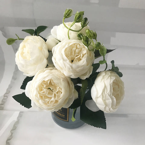 30cm Rose Pink Silk Peony Artificial Flowers