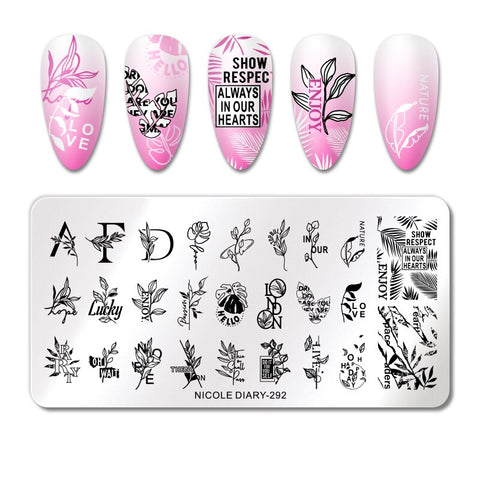 New Flower Stripe Design Stamping Plates