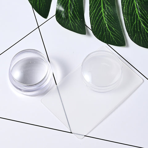 4cm(1 Set) Round Jelly Transfer Painting Stamper