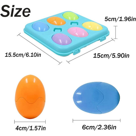 6PCS Color Shape Recognition Toddler Educational Toys