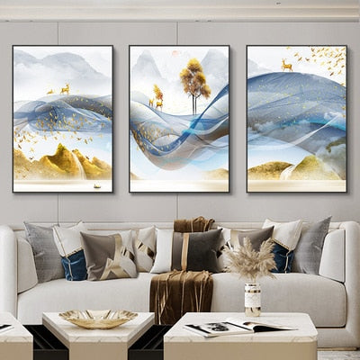 Abstract Landscape Wall Art Canvas Paintings