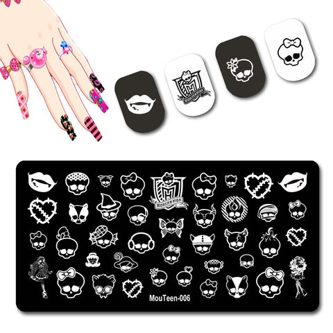 2022 New Pattern Nail Stamping Plates Graffiti Art