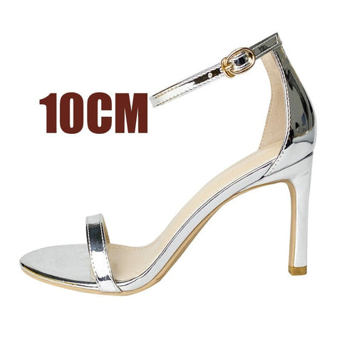 Women Open Toe Ankle Strap Stiletto Heel
