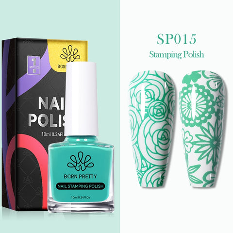 10ml 25 Colors Nail Stamping Polish