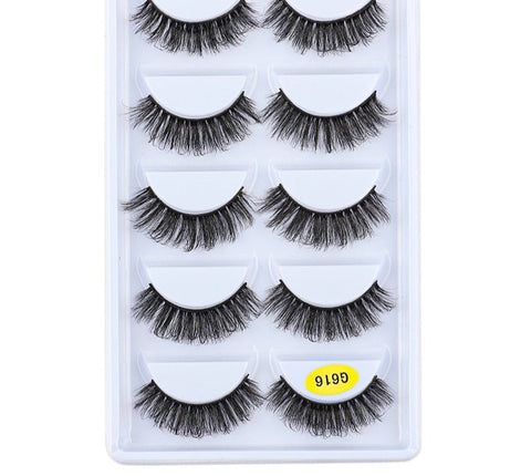 YSDO 3/5/10 Pairs Natural Half Eyelash
