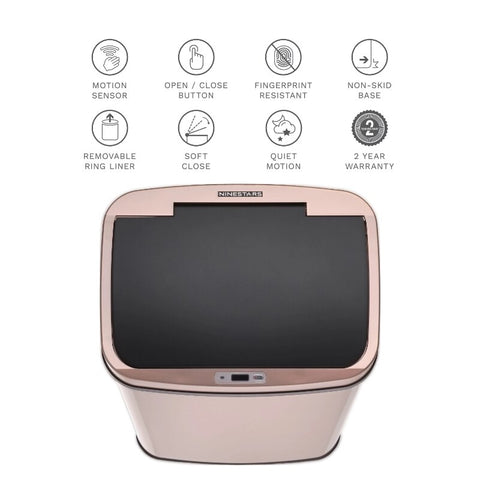 Motion Sensor Rectangular Kitchen Garbage Can