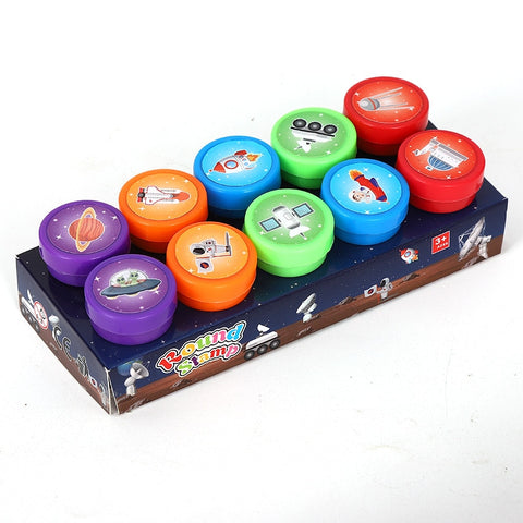 10pcs Self-ink Stamps Children Toy