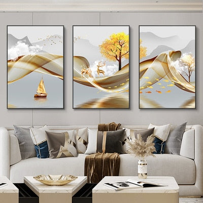 Abstract Landscape Wall Art Canvas Paintings