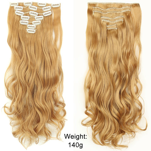 New Long Straight Clip In Hairpiece Hair Extensions