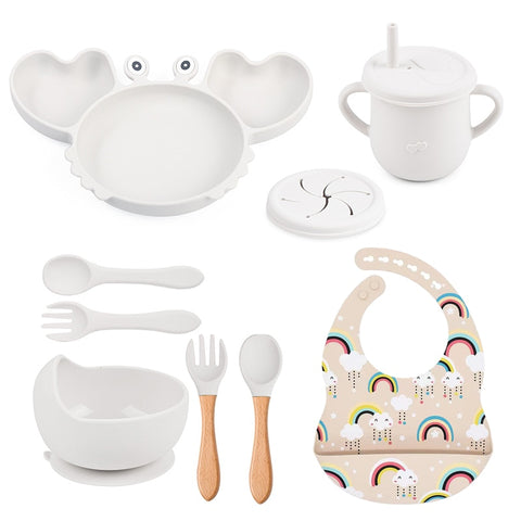 9Pcs Baby Silicone Non-Slip Set