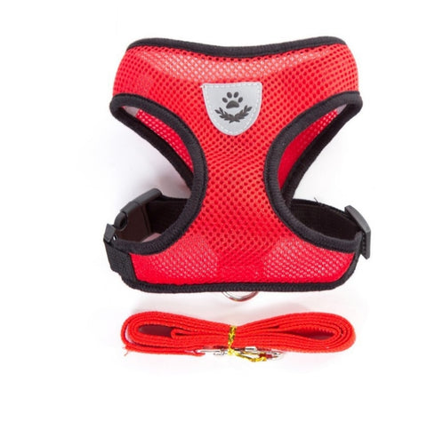 Adjustable Cat Dog Harness Leash