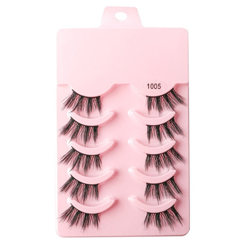 3/5 Pairs Faux Mink Lashes Reusable False Eyelashes