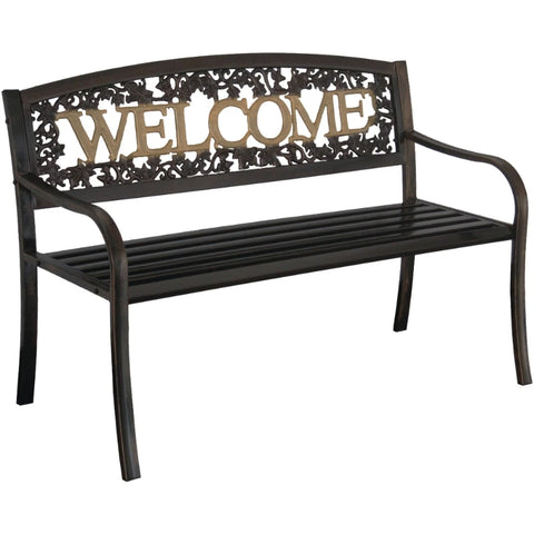 Leigh Country Outdoor Raised Metal Bench