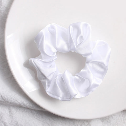 Women Silk Scrunchie Elastic Multicolor Hair Band