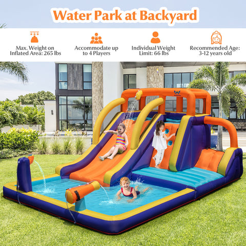4-in-1 Kids Bounce Castle W/ Splash Pool