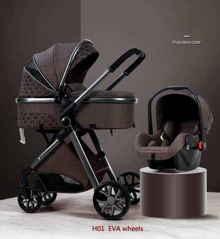 2023 New Baby 3 in 1 High Landscape Stroller